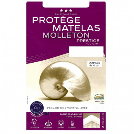 Protège-matelas 400 gr Bonnet 40 cm