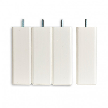 Pieds Carrés bois blanc